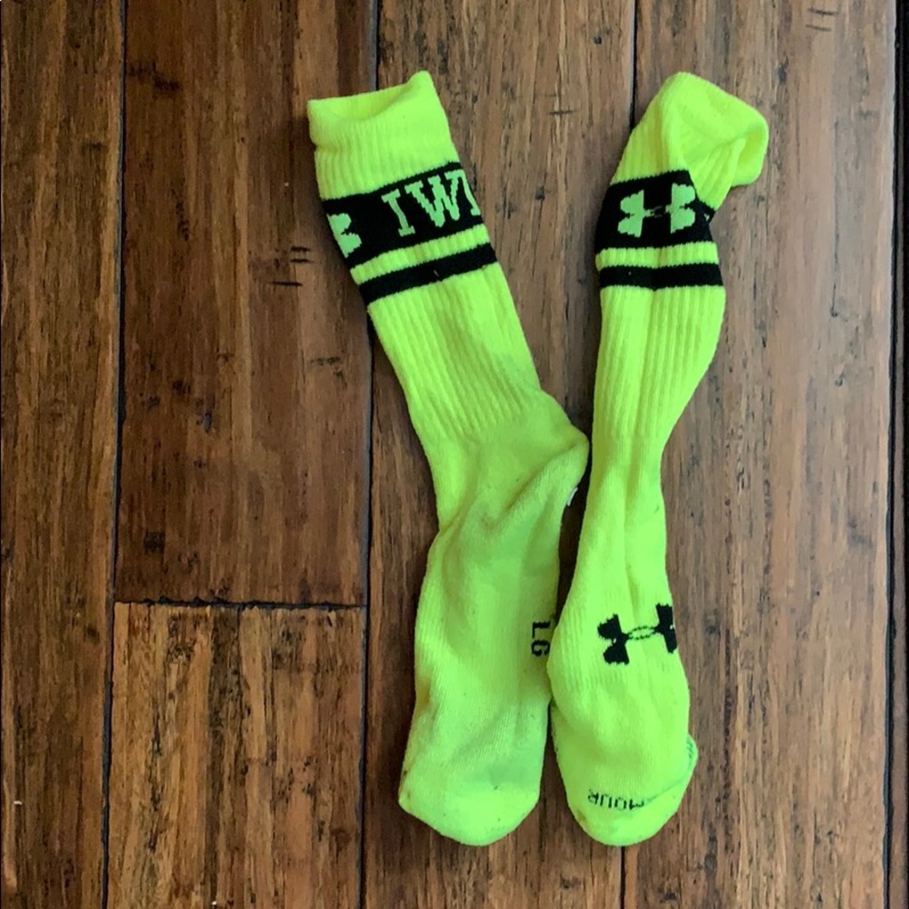 Neon under armor socks